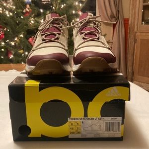 Kith X Adidas Terex sky chaser burgundy and tan sz 8